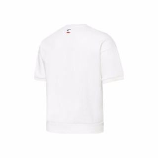 彪马 PUMA 男子 生活系列 Awareness Short Sleeve Sweatshirt 短袖套头衫 532041 02 白 亚洲码 M 175/96A