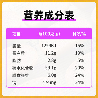 独角兽暴肌厨房 紫薯全麦面包 1kg