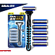 Gillette 吉列 手动剃须刀 威锋3强化刀架+ 3层浮动刀片（6刀头）