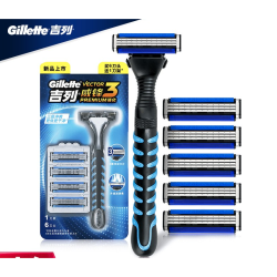 Gillette 吉列 手动剃须刀 威锋3强化刀架+ 3层浮动刀片(6刀头)