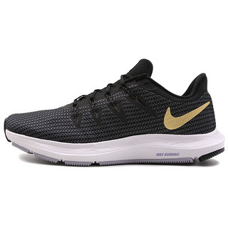 NIKE 耐克 Quest 女子跑鞋 AA7412-006 黑金 36.5