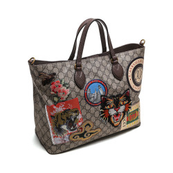 gucci古驰古驰经典印花图案托特包斜挎包手提包单肩包