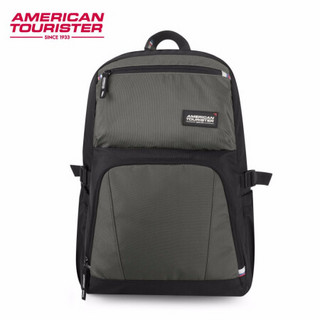 美旅箱包中学生双肩包大容量时尚潮流背包学生书包 TP1黑色/深灰色
