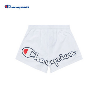 Champion冠军短裤2021新款春夏印花大LOGO设计感小众潮流短裤女式 EW-TSO04-1 白色 L