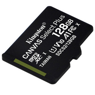 Kingston 金士顿 SDCS2 Micro-SD存储卡 128GB（UHS-I、V10、U1、A1）+后视镜防雨膜