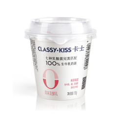 CLASSY·KISS 卡士 草莓味低温酸奶 110g*6杯