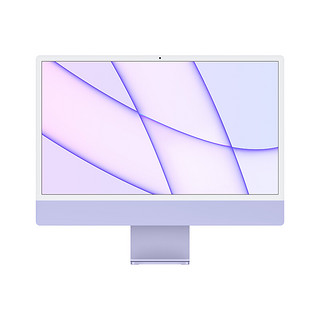 Apple 苹果 iMac 2021款 M1 芯片版 24英寸 一体机 紫色（M1、核芯显卡、8GB、256GB SSD、4.5K）