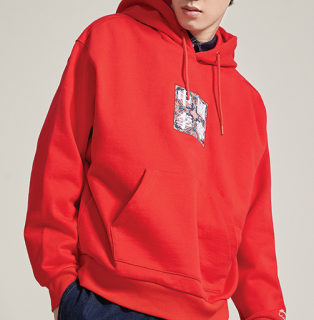 LI-NING 李宁 巴黎时装周系列 中性运动卫衣 AWDQ241-2 亮霓虹 M
