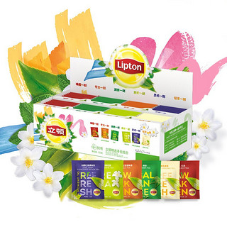 Lipton 立顿 茶叶 精选茶包组合 6种口味 80包153g 独立袋泡茶包