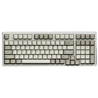 FL·ESPORTS 腹灵 FL980 CPS 98键 有线机械键盘 白轴 复古经典灰白配色