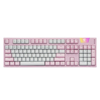FL·ESPORTS 腹灵 MAX104 104键 有线机械键盘 粉色 国产茶轴 单光