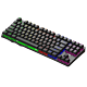 HP 惠普 K10GL 87键 有线机械键盘 黑色 国产青轴 混光
