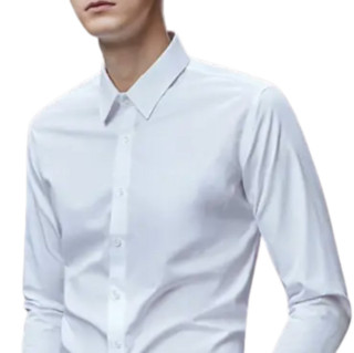DaiShu 袋鼠 男士长袖衬衫 1B133261820 白色 XL