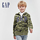 Gap 盖璞 Gap男女童碳素软磨洋气运动卫衣 春季新款童装抓绒连帽开衫外套