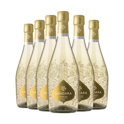 桑德拉西班牙红酒甜型白起泡酒气泡酒果酒整箱装750ml6