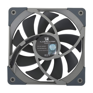 Thermalright 利民 TL-C12PRO-G 120mm 机箱散热风扇 黑色 单个装