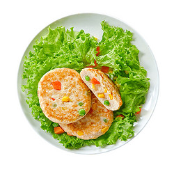 CP 正大食品 正大（CP） 蔬菜鸡肉饼 720g 出口级鸡胸肉 减脂代餐 健身食材 方便菜