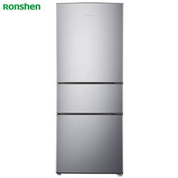 Ronshen 容声 205升 三门冰箱 三温区 中门软冷冻 低燥节能 冰箱家用小型 BCD-205D11N