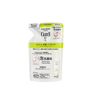 Curel 珂润 控油保湿洁颜泡沫 补充装130ml*2