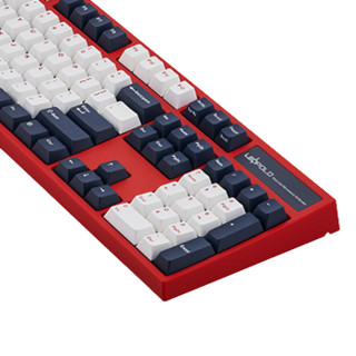 Leopold 利奥博德 FC900R 104键 有线机械键盘 红蓝 Cherry茶轴 无光