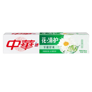 中华牙膏 清菊百合味花清护牙膏 180g*6