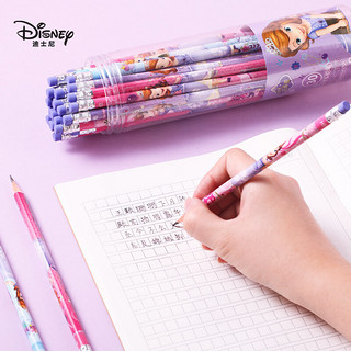 Disney 迪士尼 文具30支HB原木书写铅笔 小学生铅笔写字笔 儿童卡通铅笔 苏菲亚系列E0046S