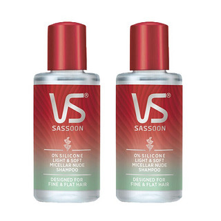 VS 沙宣 无硅油系列 轻润裸感洗发水 50ml*2