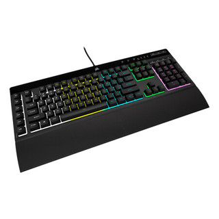美商海盗船 K55 RGB PRO 104键 有线薄膜键盘 黑色 RGB