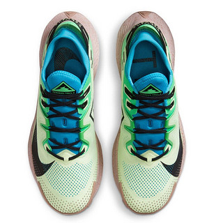 NIKE 耐克 Pegasus Trail 2 中性跑鞋 CK4305-700 葛绿/激光蓝/沙漠黄色 45.5