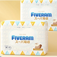 FIVERAMS 五羊 特能吸PLUS纸尿裤 M80片