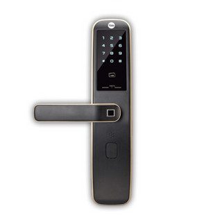 Yale耶鲁指纹锁防盗门智能密码锁YMH70A/YMH70智能门锁电子锁室内 金色（H70/H70A随机发货）