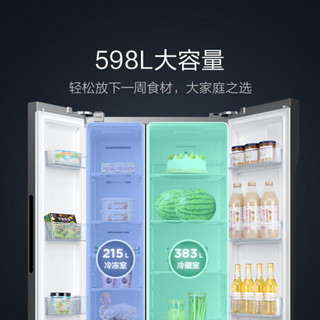 云米（VIOMI）598升 对开门变频一级能效除菌冰箱BCD-598WMSA+云米 VIOMI 10公斤大容量洗烘一体WD10SA