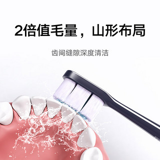 米家声波电动牙刷头 全效超薄版 2支装适配T700（深蓝色）