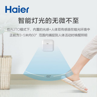 海尔（Haier）F1S智能人体感应灯橱柜灯 LED节能卧室床头小夜灯夜光灯橱 婴儿宝宝喂奶灯起夜灯氛围灯伴睡眠