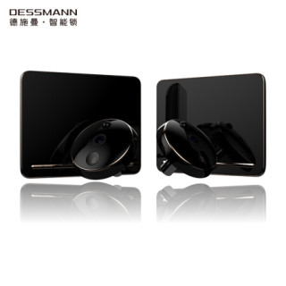 德施曼(DESSMANN)MY40智能电子猫眼WIFI可视无线对讲门铃家用手机远程监控摄像头侦测版 黑色