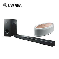 雅马哈（YAMAHA）YAS-408+WX-051音箱音响 回音壁5.1声道家庭智能音响组合蓝牙音箱 无线WIFI（黑+白桦木色）