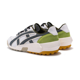 Onitsuka Tiger鬼塚虎情侣款复古厚底鞋 透气防滑休闲鞋BIG LOGO TRAINER 白色 43.5