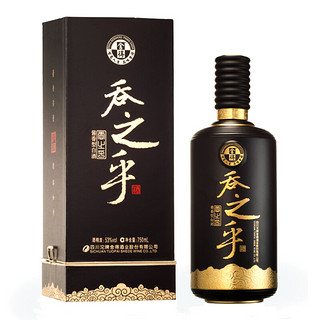 舍得 吞之乎 黑瓷描金 53%vol 酱香型白酒 750ml 单瓶装