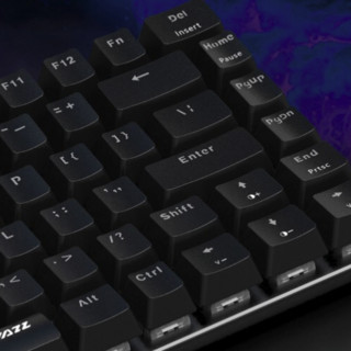 AJAZZ 黑爵 AK33 82键 有线机械键盘 黑色 国产黑轴 无光