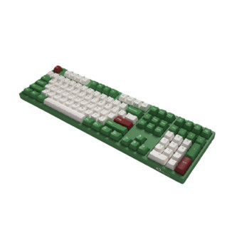 Akko 艾酷 3108 V2 红豆抹茶 108键 有线机械键盘 绿白 AKKO蓝轴 无光