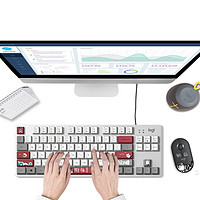 logitech 罗技 K835 吾皇万睡 84键 有线机械键盘 白色 ttc红轴 无光