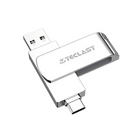 Teclast 台电 睿动系列 CF64GBNDT-S3 USB3.0 U盘 银色 64GB USB/Type-C