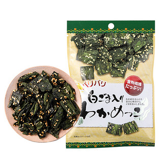 日本进口 （MoXiMoXi）香脆芝麻昆布14g 休闲芝麻脆海苔零食