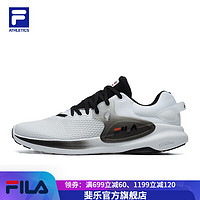 FILA 斐乐 ATHLETICS斐乐男鞋健身鞋综训鞋2021夏季新款透气轻便运动鞋 斐乐白