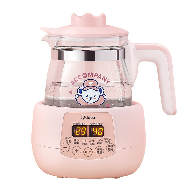 Midea 美的 皇冠系列 MYTE104 婴儿调奶器 经典款 粉色 1200ml