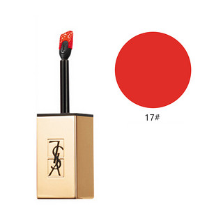 YVES SAINT LAURENT 圣罗兰 雾面哑光唇釉 #N°17前卫显白珊瑚橘 6ml