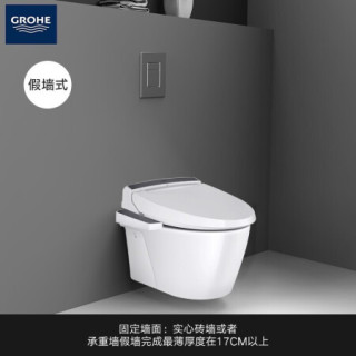 GROHE/高仪德国进口隐藏式水箱 壁挂式马桶套装38528001/3932100A 德产水箱+智能盖板