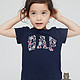 Gap 盖璞 幼儿|布莱纳小熊系列 徽标LOGO纯棉短袖T恤