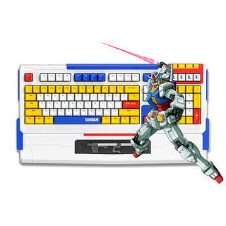 ikbc RX-78-2 高达2.0108键 有线机械键盘 白黄色 Cherry红轴 无光