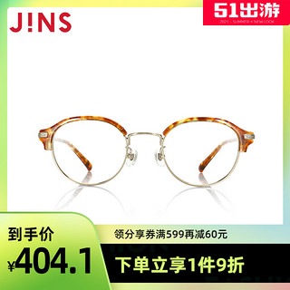 JINS睛姿含镜片近视镜CLASSIC 70's可加配防蓝光镜片LMF17A038